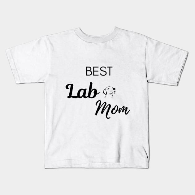 Best Lab Mom - Labrador Retriever Kids T-Shirt by Maful